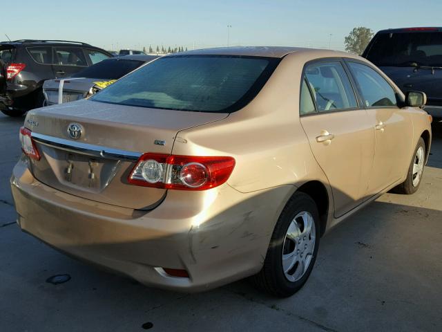 2T1BU4EE0BC700229 - 2011 TOYOTA COROLLA BA GOLD photo 4