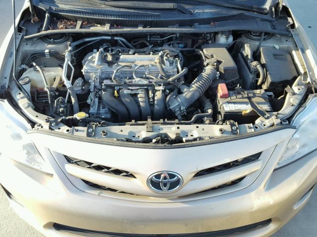 2T1BU4EE0BC700229 - 2011 TOYOTA COROLLA BA GOLD photo 7