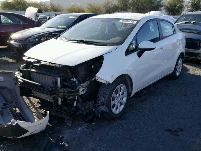 KNADM4A3XD6255082 - 2013 KIA RIO LX Սպիտակ լուսանկար 2