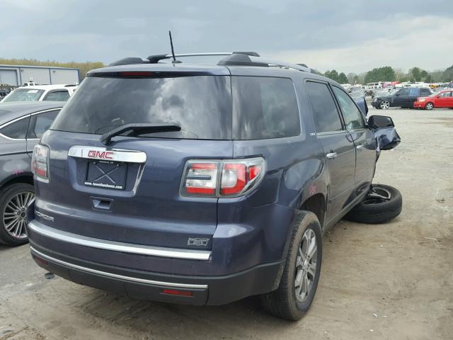 1GKKRRKD1EJ113416 - 2014 GMC ACADIA SLT BLUE photo 4