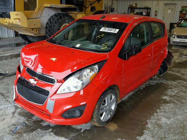 KL8CD6S95DC510017 - 2013 CHEVROLET SPARK 1LT RED photo 2