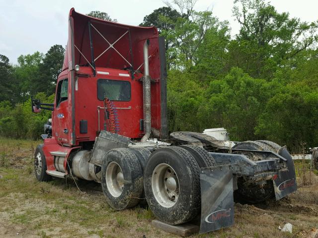 1XKYDP9X3FJ457392 - 2015 KENWORTH CONSTRUCTI RED photo 3