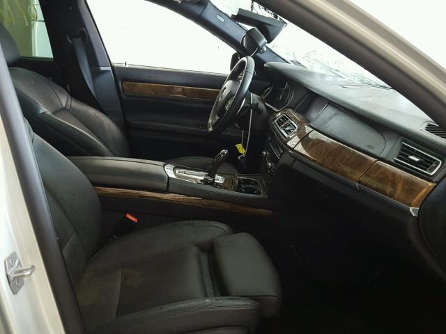 WBAYE8C50DD133945 - 2013 BMW 750LI SILVER photo 5
