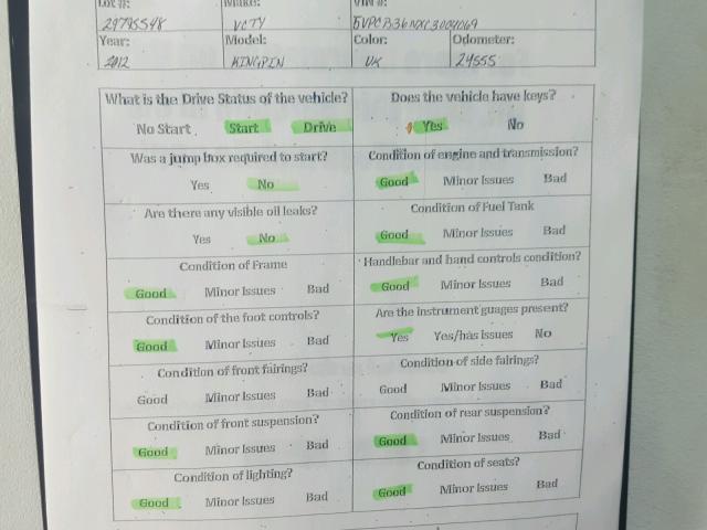 5VPCB36NXC3004069 - 2012 VICTORY MOTORCYCLES KINGPIN თეთრი ფოტო 20