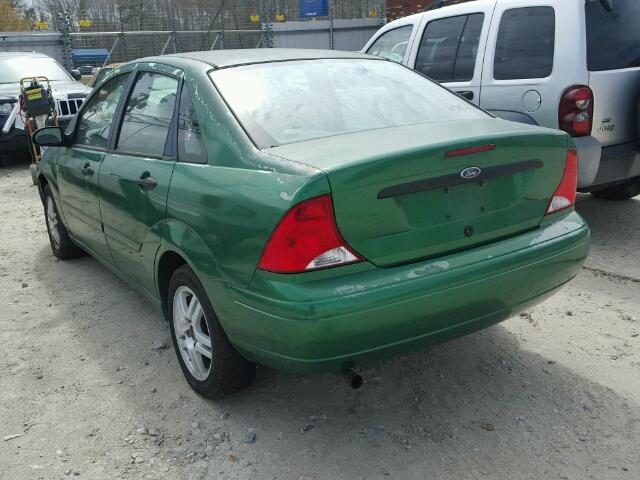 1FAFP34P4YW229312 - 2000 FORD FOCUS SE GREEN photo 3