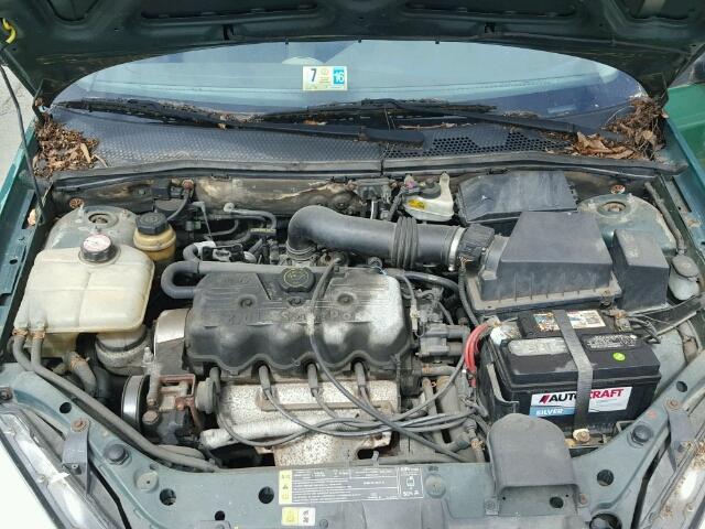 1FAFP34P4YW229312 - 2000 FORD FOCUS SE GREEN photo 7