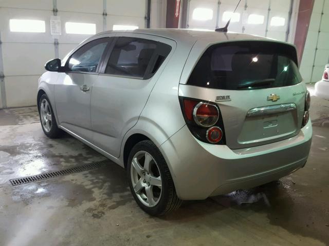 1G1JE6SH4D4147201 - 2013 CHEVROLET SONIC LTZ SILVER photo 3