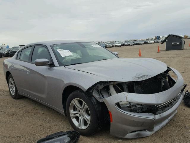 2C3CDXBG1FH835750 - 2015 DODGE CHARGER SE SILVER photo 1