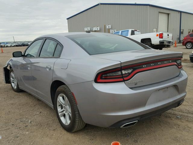 2C3CDXBG1FH835750 - 2015 DODGE CHARGER SE SILVER photo 3