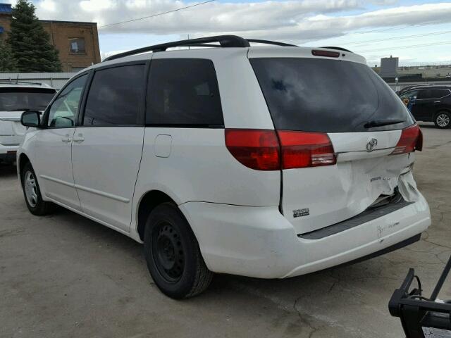 5TDZA23C54S216404 - 2004 TOYOTA SIENNA CE WHITE photo 3