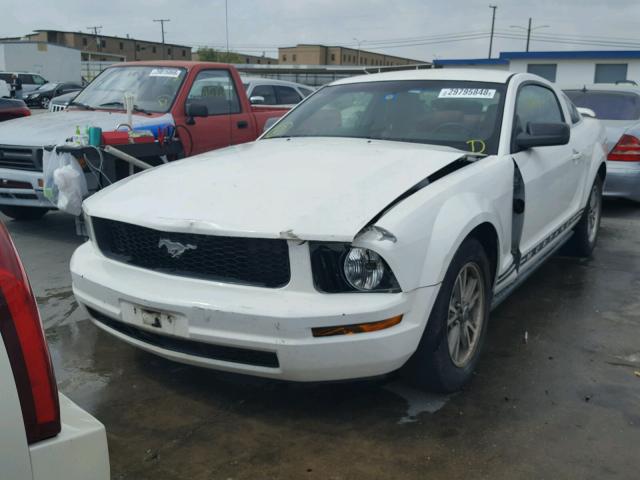 1ZVHT80N155149559 - 2005 FORD MUSTANG WHITE photo 2