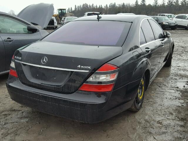 WDDNF84X48A172425 - 2008 MERCEDES-BENZ S 450 4MAT BLACK photo 4