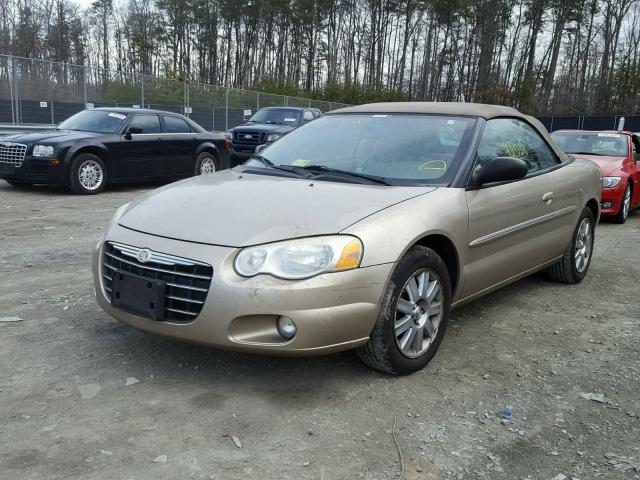 1C3EL65R64N335770 - 2004 CHRYSLER SEBRING LI TAN photo 2