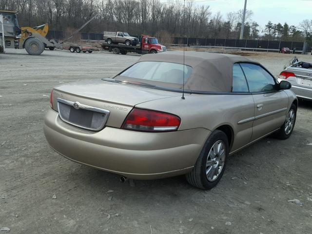 1C3EL65R64N335770 - 2004 CHRYSLER SEBRING LI TAN photo 4