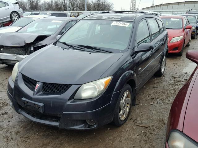 5Y2SL62843Z475804 - 2003 PONTIAC VIBE BLACK photo 2