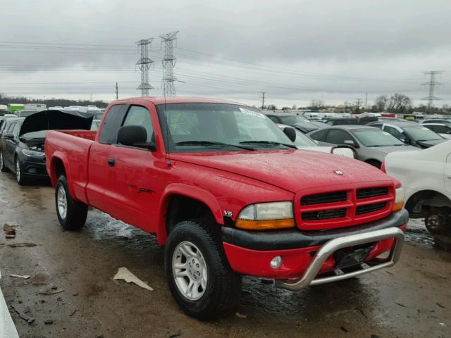 1B7GG22X0XS163441 - 1999 DODGE DAKOTA RED photo 1