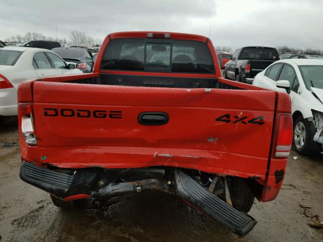 1B7GG22X0XS163441 - 1999 DODGE DAKOTA RED photo 9