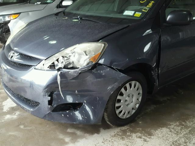 5TDZA23C46S562687 - 2006 TOYOTA SIENNA BLUE photo 9