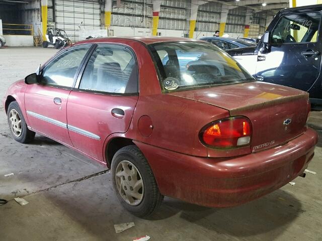 2C1MR5223Y6721478 - 2000 CHEVROLET METRO LSI RED photo 3