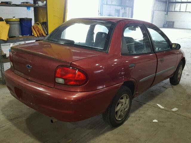 2C1MR5223Y6721478 - 2000 CHEVROLET METRO LSI RED photo 4