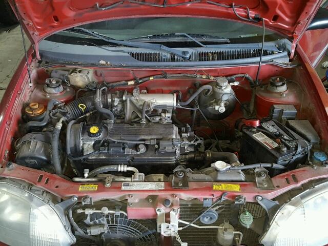 2C1MR5223Y6721478 - 2000 CHEVROLET METRO LSI RED photo 7