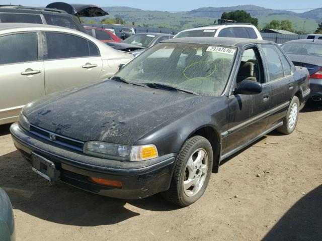 JHMCB7657NC029647 - 1992 HONDA ACCORD LX BLACK photo 2