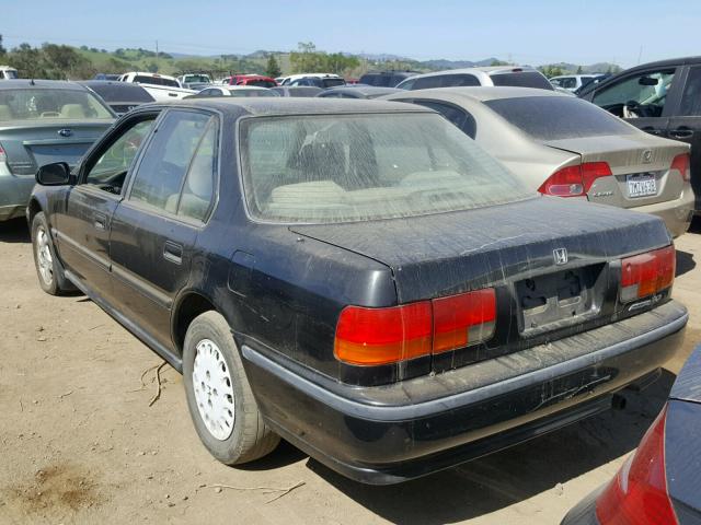 JHMCB7657NC029647 - 1992 HONDA ACCORD LX BLACK photo 3