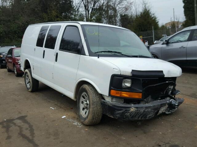 1GCSGAFX9D1183672 - 2013 CHEVROLET EXPRESS G1 WHITE photo 1