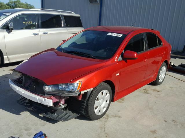 JA32X2HU2BU002348 - 2011 MITSUBISHI LANCER ES/ RED photo 2