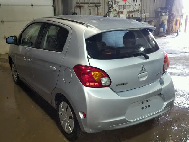 ML32A3HJXFH047764 - 2015 MITSUBISHI MIRAGE DE SILVER photo 3