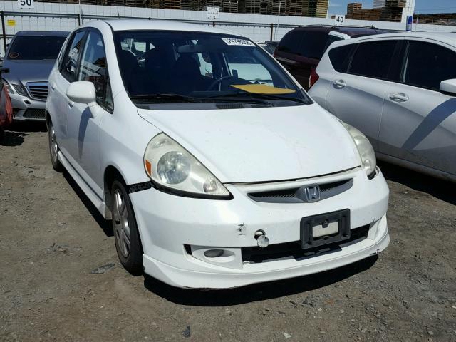 JHMGD38647S062429 - 2007 HONDA FIT S WHITE photo 1