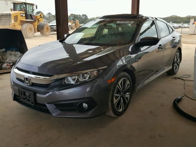 19XFC1F71HE011135 - 2017 HONDA CIVIC EXL 灰色 照片 2