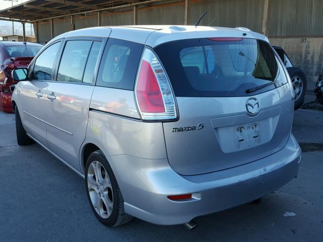 JM1CR29L080316635 - 2008 MAZDA 5 SILVER photo 3