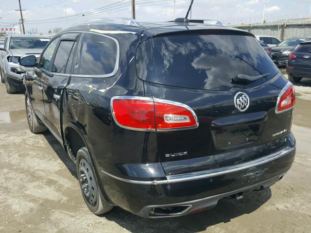 5GAKRAKD4HJ105300 - 2017 BUICK ENCLAVE BLACK photo 3