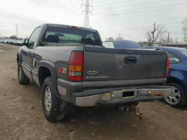 1GCEK14T4XZ144909 - 1999 CHEVROLET SILVERADO GRAY photo 3