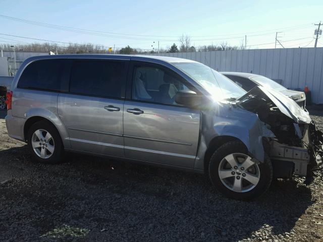 2C4RDGBG4DR649701 - 2013 DODGE GRAND CARA SILVER photo 1