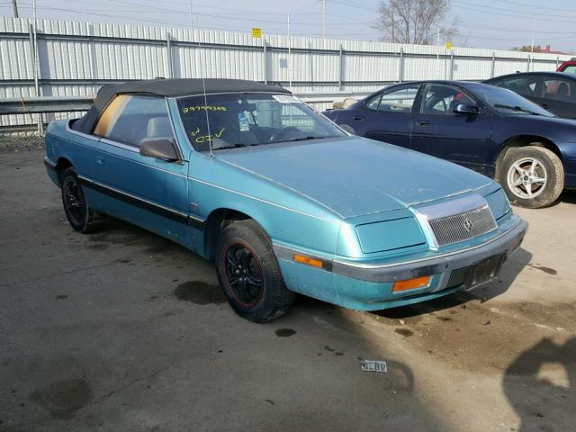 1C3XU4531NF295812 - 1992 CHRYSLER LEBARON TEAL photo 1