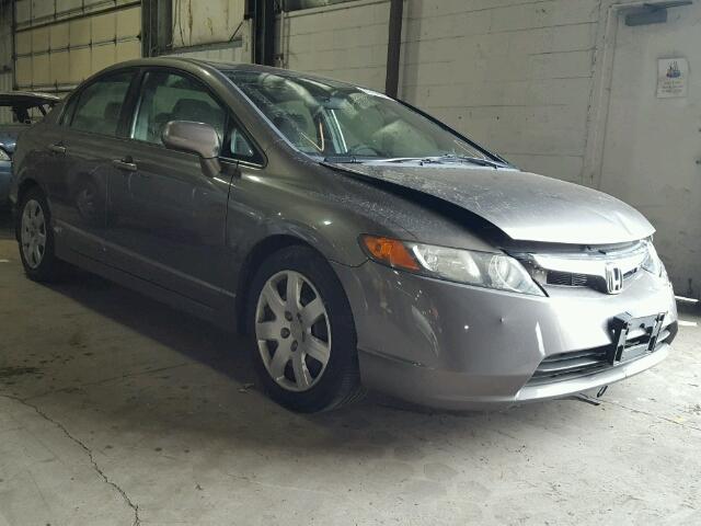 2HGFA16508H317981 - 2008 HONDA CIVIC LX GRAY photo 1