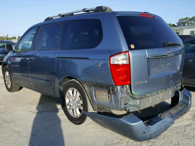 KNDMB233966095824 - 2006 KIA SEDONA EX BLUE photo 3