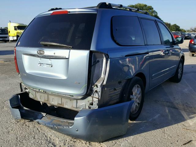 KNDMB233966095824 - 2006 KIA SEDONA EX BLUE photo 4