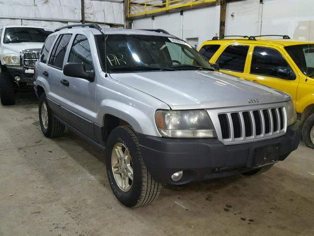 1J4GW48S74C389860 - 2004 JEEP GRAND CHER SILVER photo 1