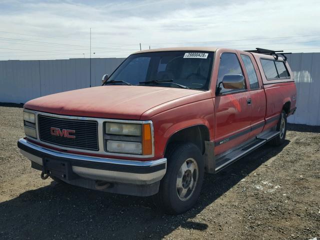 2GTEK19K3N1522238 - 1992 GMC SIERRA K15 RED photo 2