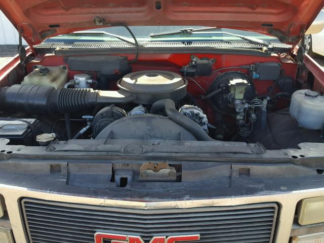 2GTEK19K3N1522238 - 1992 GMC SIERRA K15 RED photo 7