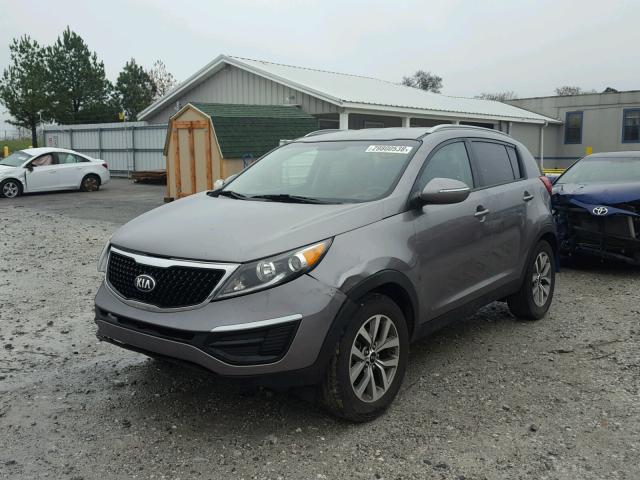 KNDPB3AC3E7562346 - 2014 KIA SPORTAGE B GRAY photo 2