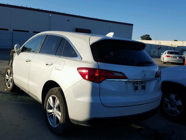 5J8TB4H35FL000694 - 2015 ACURA RDX WHITE photo 3