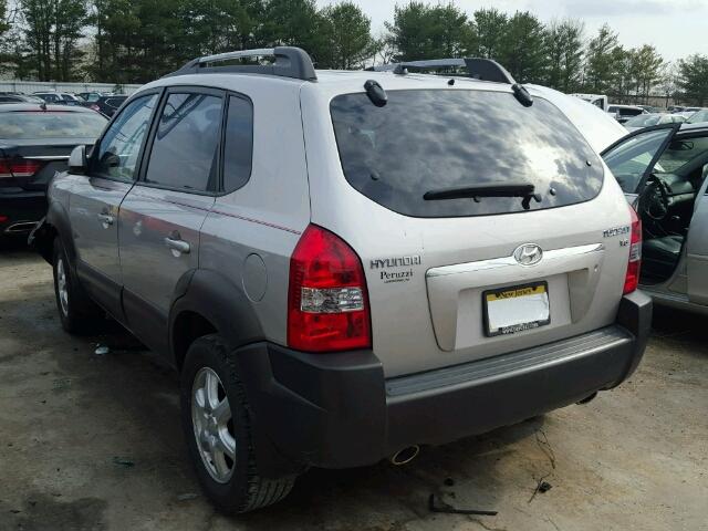 KM8JN12D15U128528 - 2005 HYUNDAI TUCSON GLS SILVER photo 3