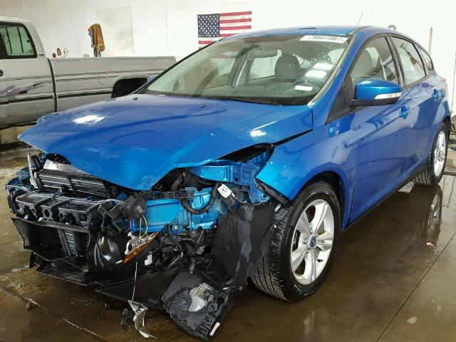 1FADP3K22DL187992 - 2013 FORD FOCUS BLUE photo 2