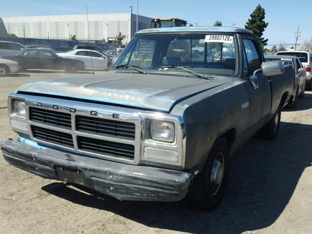 1B7GE16Y9NS680799 - 1992 DODGE D-SERIES D BLUE photo 2