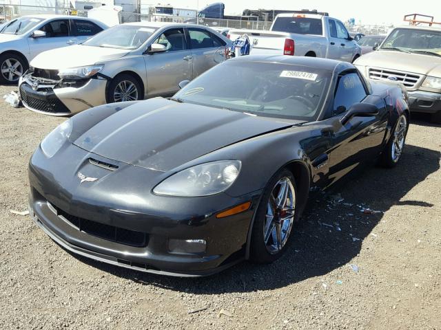 1G1YY26E275136677 - 2007 CHEVROLET CORVETTE Z BLACK photo 2