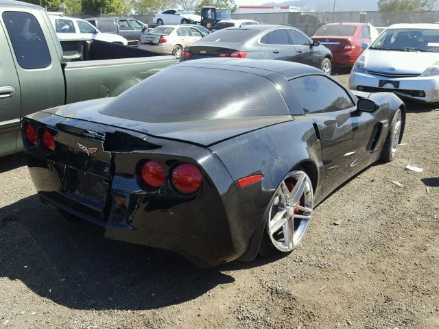 1G1YY26E275136677 - 2007 CHEVROLET CORVETTE Z BLACK photo 4